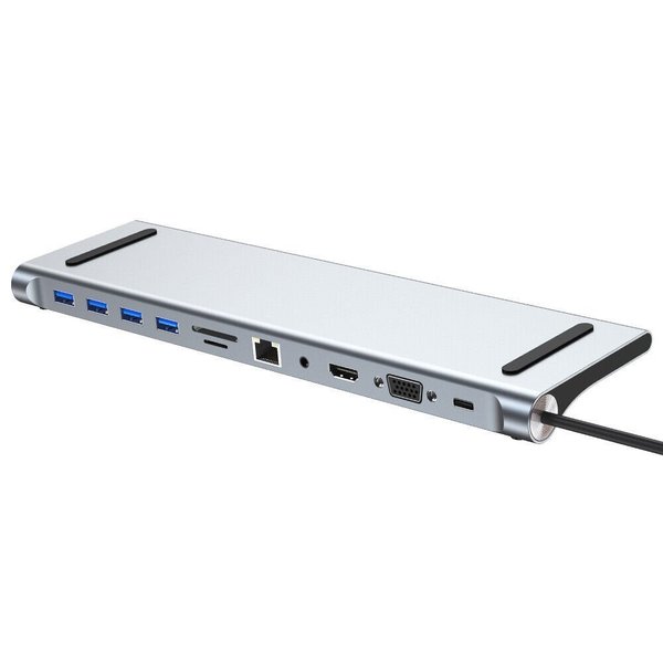 Sanoxy Docking Station 11 in 1 HDMI USB 3.0 C Hub 3.5MM VGA for Macbook, Laptops usbc-dock-393996656996